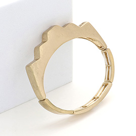 Jagged Metal Stretch Bracelet