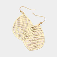 Brass Metal Cut Out Earrings