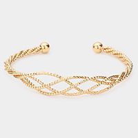 Twisted Metal Cuff Bracelet