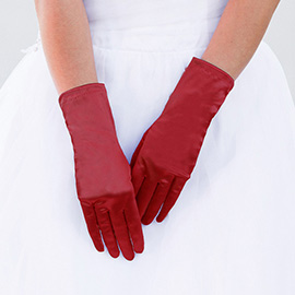 Dressy Satin Wedding Gloves