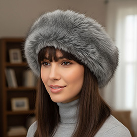 Faux Fur Earmuff Headband / Scarf