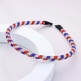Bling American USA Color Studded Headband