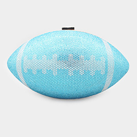 Rhinestone Football Evening Clutch Crossbody Bag