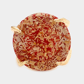 Confetti Round Stone Hinged Bracelet