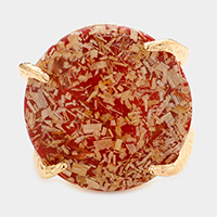 Confetti Round Stone Hinged Bracelet