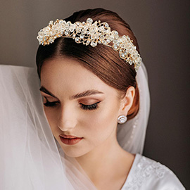Faceted Beads Cluster Headpiece
