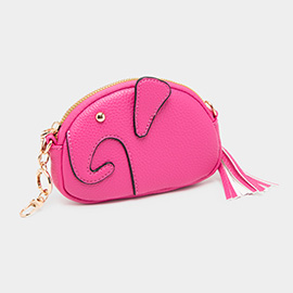 Elephant Tassel Keychain Mini Bag