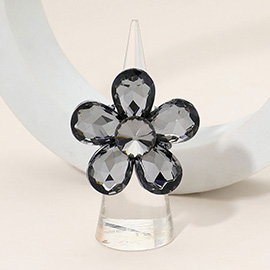 Flower Stone Cluster Stretch Ring