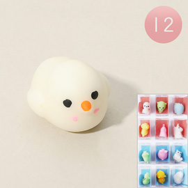 12PCS - Soft Squishy Animal Squeeze Toys