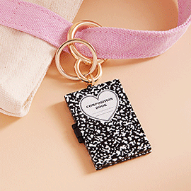 Teacher Appreciation Notebook Keychain / Bag Charm