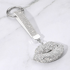Bling Studded Lips Keychain / Bag Charm