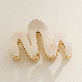 Abstract Celluloid Acetate Hair Claw Clip