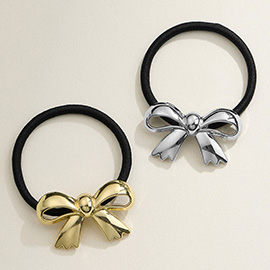 Metal Bow Pointed Hair Band