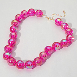 Resin Ball Necklace