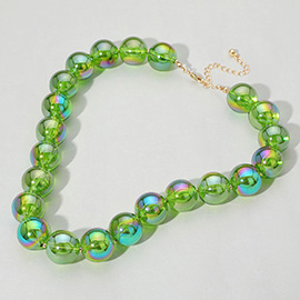Resin Ball Necklace
