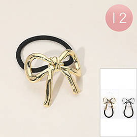 12PCS - Metal Bow Hairbands