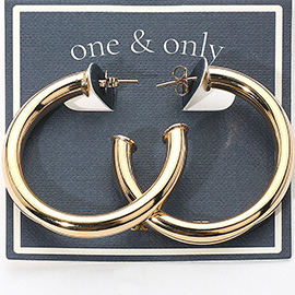 18K Gold Filled Hoop Earrings