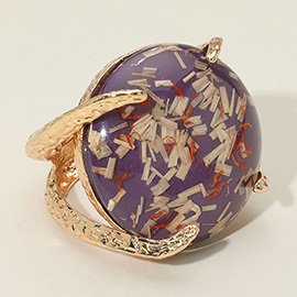 Confetti Round Stone Hinged Bracelet