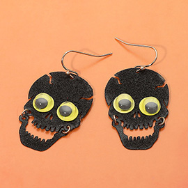 Halloween Skull Dangle Earrings