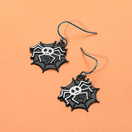 Halloween Spider Web Dangle Earrings