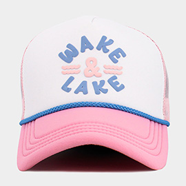 WAKE LAKE Mesh Back Trucker Hat