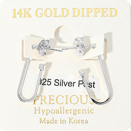 14K Gold Dipped Hypoallergenic Mini Oval Hoop Earrings