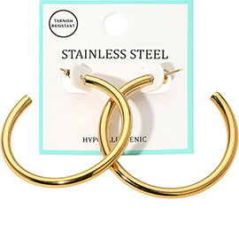 Stainless Steel Hoop Earrings