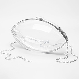 Foot Ball Transparent Clutch / Crossbody Bag