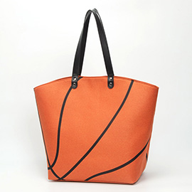 Basketball Stitch Large Tote Bag / Shoulder Bag