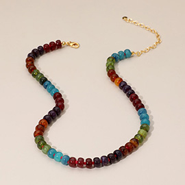 Colorful Round Beaded Necklace