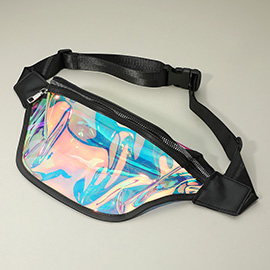 Holographic Transparent Waist Bag Fanny Pack Belt Bag