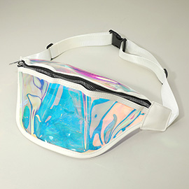 Holographic Transparent Waist Bag Fanny Pack Belt Bag