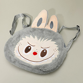 Kids Plush Monster Bunny Character Backpack Bag Shoulder Bag