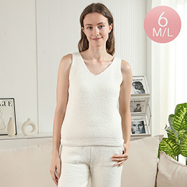 6PCS - Solid V Neck Tank Tops