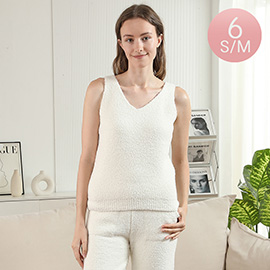 6PCS - Solid V Neck Tank Tops