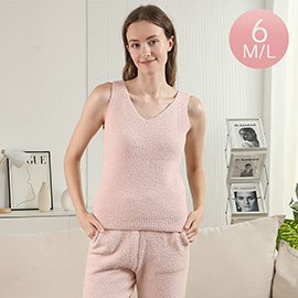 6PCS - Solid V Neck Tank Tops