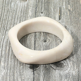 Abstract Square Resin Bangle Bracelet