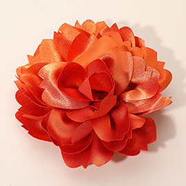 Oversized Statement Satin Floral Pin Brooch Hair Clip