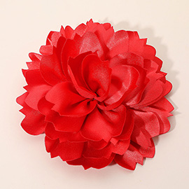 Oversized Statement Satin Floral Pin Brooch Hair Clip