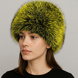 Elegant Plush Faux Fur Winter Hat