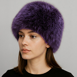 Elegant Plush Faux Fur Winter Hat
