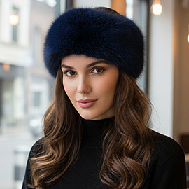 Elegant Faux Fur Winter Headband Earmuff