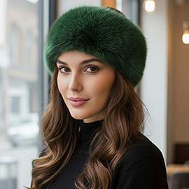 Elegant Faux Fur Winter Headband Earmuff