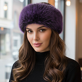 Elegant Faux Fur Winter Headband Earmuff