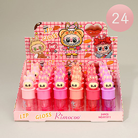 24PCS - Monster Bunny Top Lip Glosses