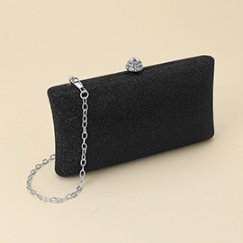 Crystal Rhinestone Studded Crossbody Evening Clutch Bag