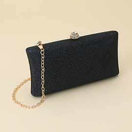 Crystal Rhinestone Studded Crossbody Evening Clutch Bag
