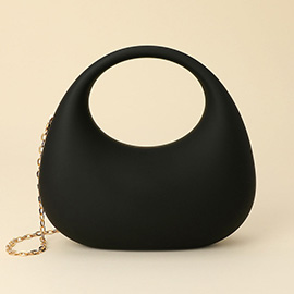 Matte Acrylic Crescent Handbag