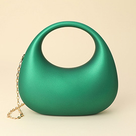 Matte Acrylic Crescent Handbag