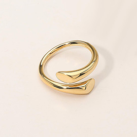 SECRET BOX_Stainless Steel Sculptural Open Wrap Ring